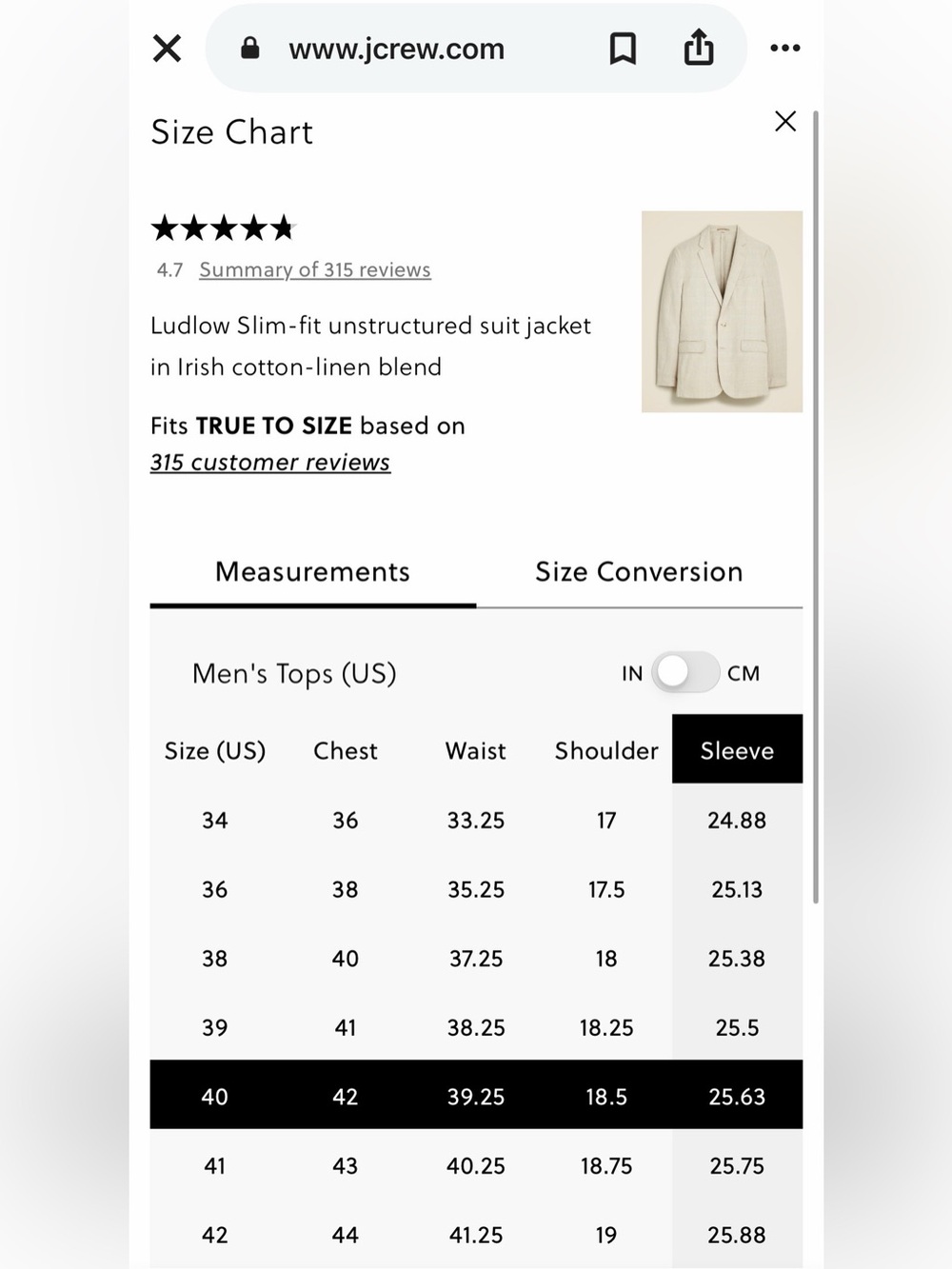 J. Crew Ludlow Slim-fit unstructured suit jacket Irish cotton-linen blend AU428 - Picture 6 of 14